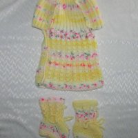 Ръчно плетени бебешки дрешки 3-6м , снимка 2 - Други - 9198598