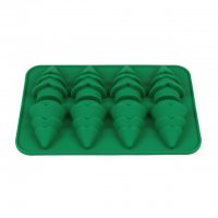 3D Борчета Елхи Елха 8 бр силиконов молд за пълнене с тесто шоколад желе салата гипс сапун украса, снимка 1 - Форми - 20767999