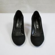 Велурени дамски обувки Issimo, снимка 4 - Дамски обувки на ток - 10575864