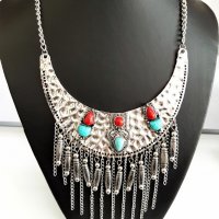 Бохо колиета Gipsy Boho style, снимка 1 - Колиета, медальони, синджири - 19754978