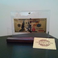 Банкноти сувенири 100 долара златни банкноти идеален подарък, снимка 2 - Подаръци за рожден ден - 6974195