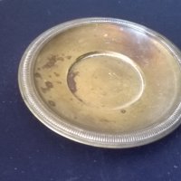 посребрена месингова чинийка, снимка 1 - Антикварни и старинни предмети - 20964974