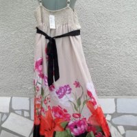 рокля макси на цветя, снимка 3 - Рокли - 24004997