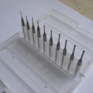 Фрезери цилиндрични Ф 0,6 - 1,5 мм твърдосплавни комплект за Дремел Dremel CNC, снимка 1 - Други инструменти - 17847368