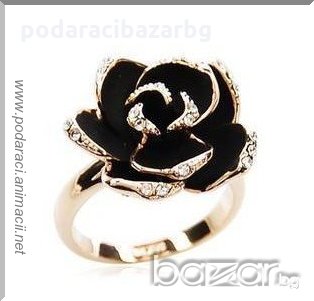 ПРЪСТЕН – ЧЕРНА РОЗА, снимка 1