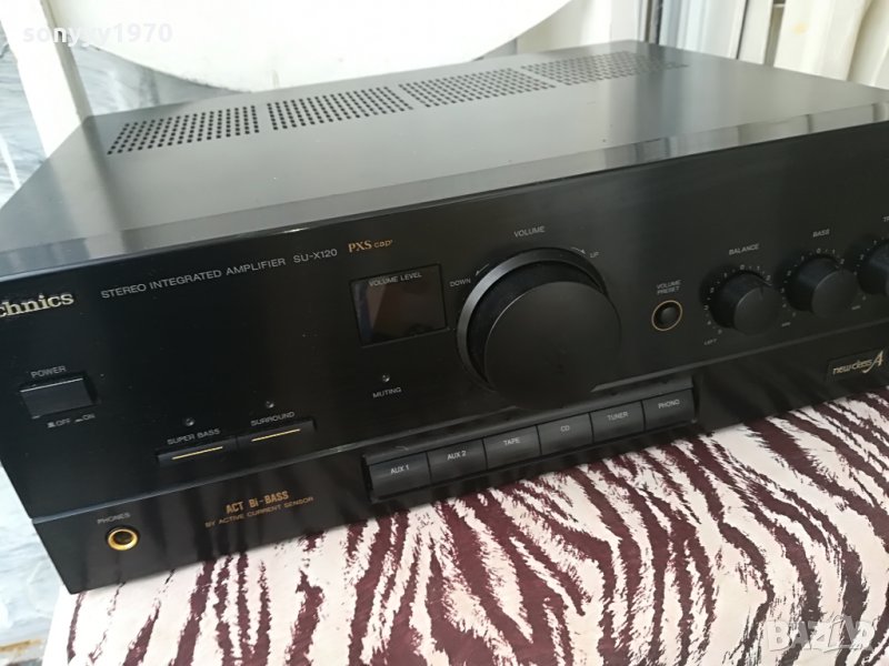 technics su-x120 amplifier-made in japan-внос швеицария, снимка 1
