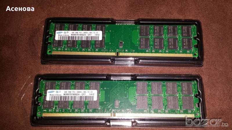 RAM памет SAMSUNG 2х4 (8) GB DDR2 800 MHZ за АМД дъно, снимка 1