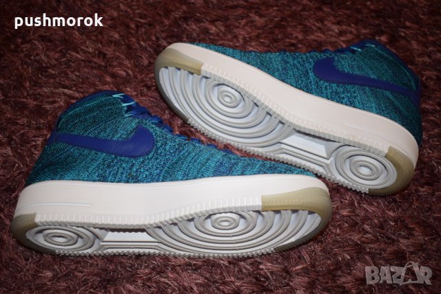Nike Air Force 1 Flyknit Blue Lagoon, снимка 9 - Маратонки - 24717009