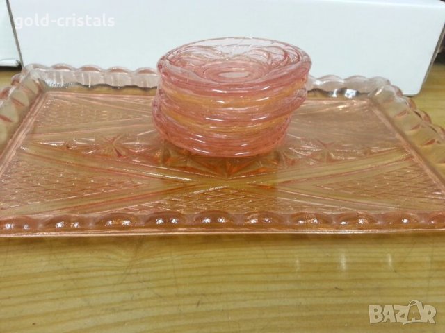 Стъклени чинийки за сладко , снимка 3 - Антикварни и старинни предмети - 22324272