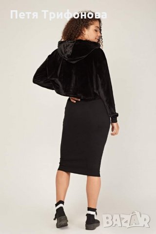 Ликвидация НАЛИчНА рокля по тялото с кроп топ суичър размер М от Англия, снимка 2 - Рокли - 23142362