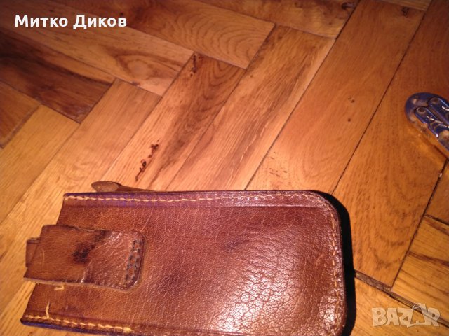 Калъф естествена кожа за радиостанция за носене на колан-два броя, снимка 4 - Чанти - 24138429