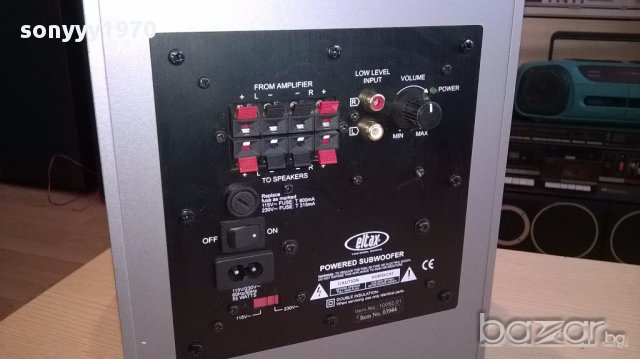 Eltax powered subwoofer-31/30/20см-активен буфер-внос швеицария, снимка 12 - Ресийвъри, усилватели, смесителни пултове - 14384871