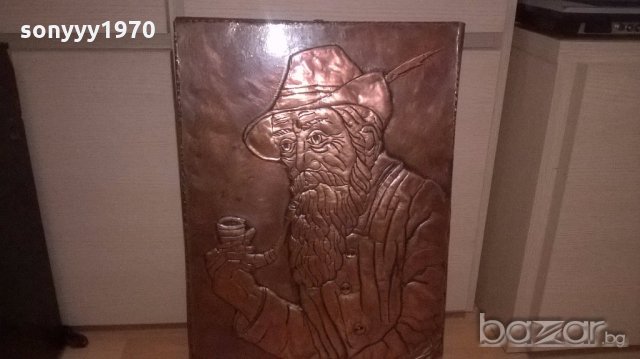 Картина-мед/месинг-62х45см-внос швеицария, снимка 7 - Антикварни и старинни предмети - 18643884