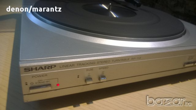 sharp rp-113h-linear tracking stereo turntable-made in japan-внос швеицария, снимка 6 - Плейъри, домашно кино, прожектори - 8254657