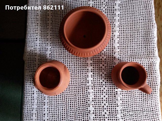 Глинени, калени съдове, български, битови. Виж текста и списъка!, снимка 5 - Декорация за дома - 15558738