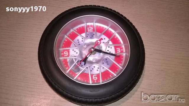Часовник-гума-19см-внос швеицария, снимка 8 - Антикварни и старинни предмети - 13681519