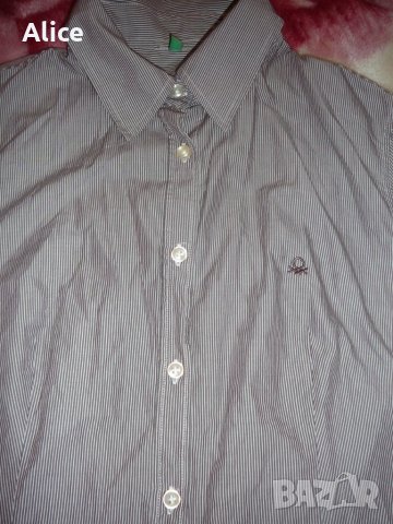 Дамска риза на Benetton, размер L, снимка 2 - Ризи - 24962228