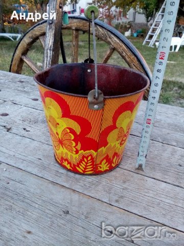 Детска метална кофа,кофичка, снимка 2 - Антикварни и старинни предмети - 19573963