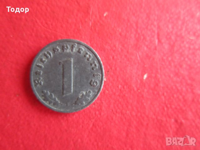 1 пфеннинг 1940 свастика грешка куриоз, снимка 5 - Колекции - 26088502