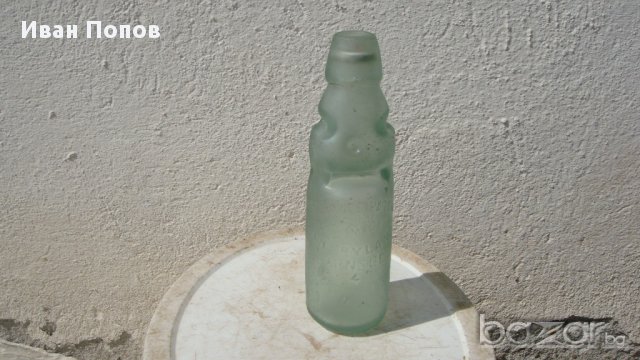 стари стъклени содени шишета-2бр,, снимка 3 - Антикварни и старинни предмети - 11979212