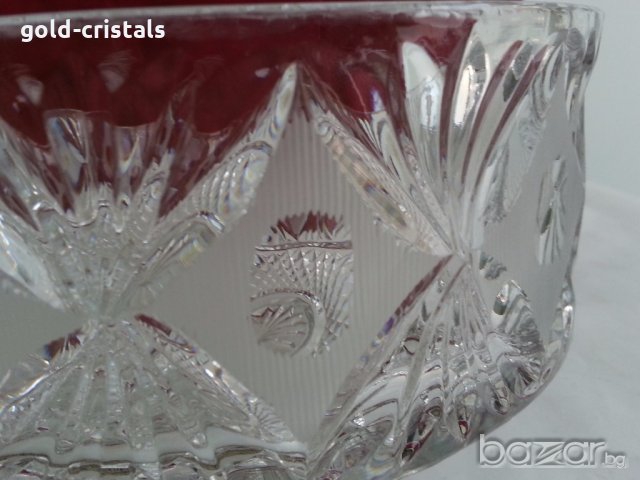 кристална купа , снимка 6 - Антикварни и старинни предмети - 19854614