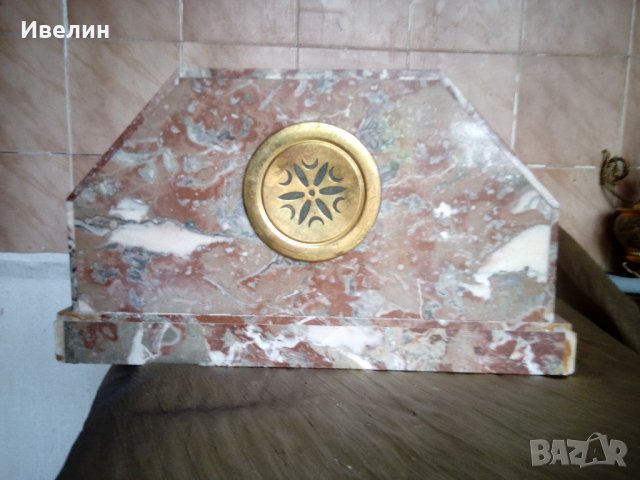 ретро каминен часовник с декорации, снимка 4 - Антикварни и старинни предмети - 21663193