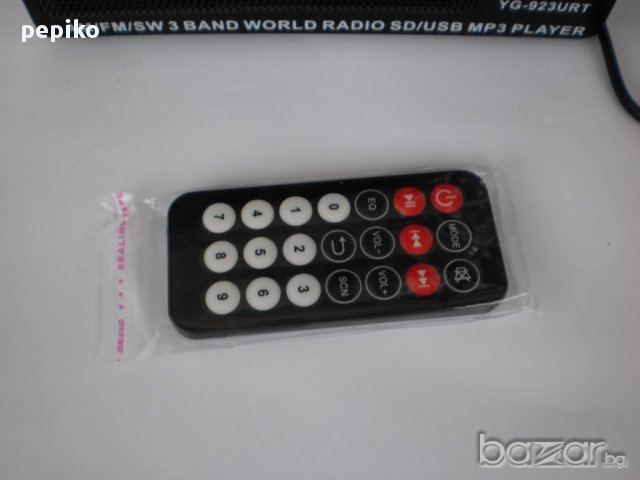 Продавам Радиоприемник тон колона YUEGAN YG-923 URT с МР 3 плеър с радио тунер,дистанционно, снимка 7 - Радиокасетофони, транзистори - 17153089