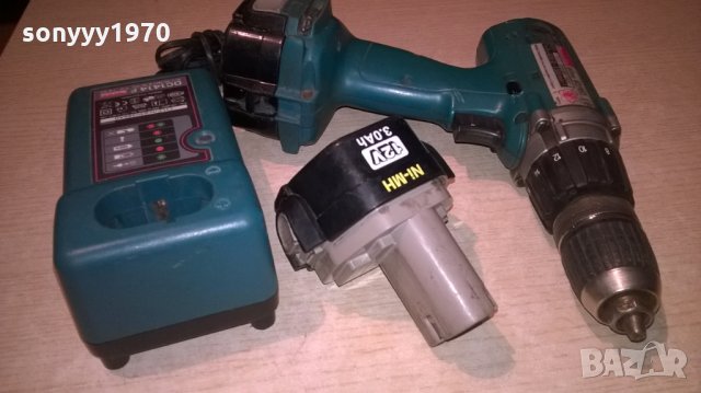 makita винтоверт зарядно и 2 батерии-внос финландия, снимка 5 - Винтоверти - 22975478