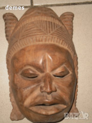  Стара Юруба маска-Нигерия, снимка 6 - Антикварни и старинни предмети - 23590673