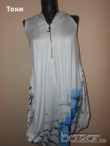 Разчупена рокля на  Junona балон с качулка , снимка 4 - Рокли - 18208637