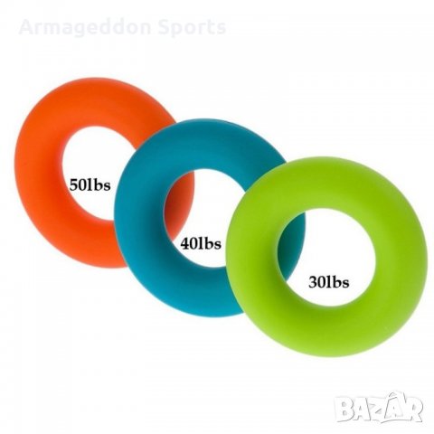 Гумен Ринг за Стискане - Комплект 3 броя, снимка 3 - Баскетбол - 22239443