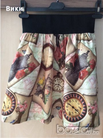 пола с висока талия, снимка 2 - Поли - 17312659