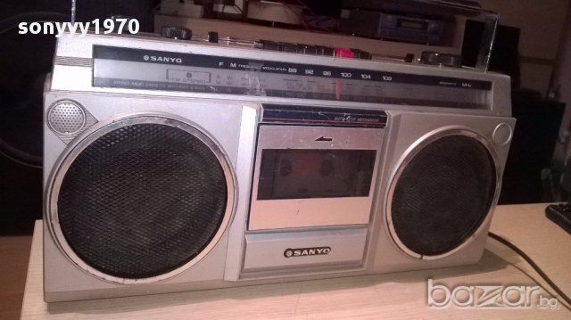  sanyo m9800l-japan-ретро касетофон-внос швеицария, снимка 2 - Радиокасетофони, транзистори - 16344767