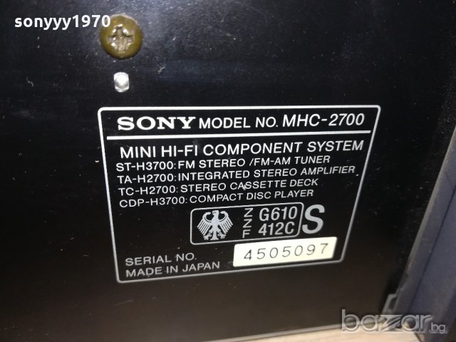 sony amplifier+cd+deck+tuner-made in japan-внос швеицария, снимка 16 - Ресийвъри, усилватели, смесителни пултове - 21240479