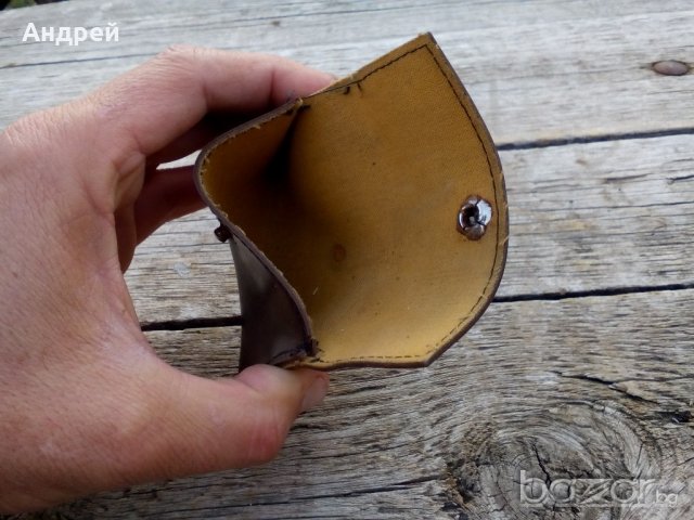 Кожено портмоне, снимка 6 - Антикварни и старинни предмети - 19454632