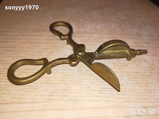 ретро колекция-мед/месинг-внос швеицария 14х6см, снимка 9 - Колекции - 21513884