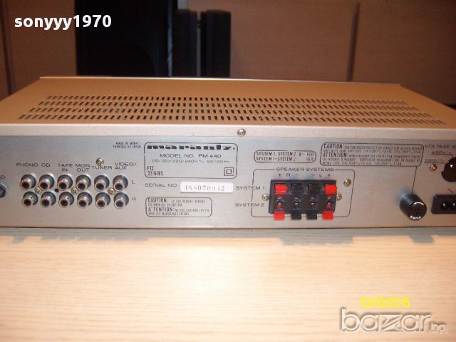 marantz pm-440-stereo amplifier made in japan-в златисто-внос швеицария, снимка 11 - Ресийвъри, усилватели, смесителни пултове - 11853759
