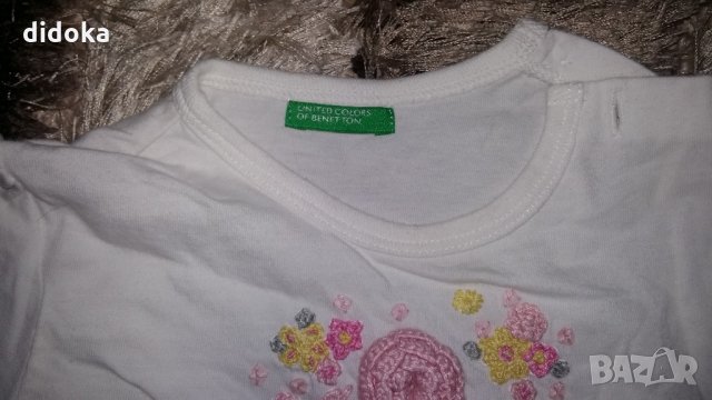 тениска benetton , снимка 2 - Бебешки блузки - 22183064