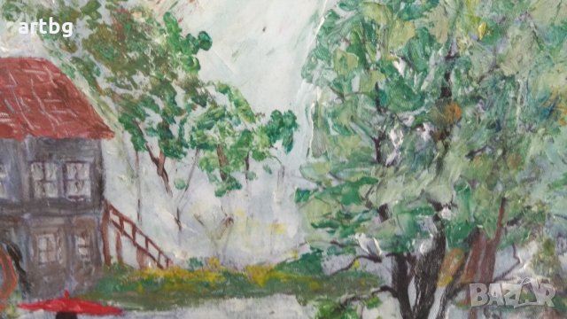 Автентична картина "Воденицата", снимка 5 - Картини - 24741891