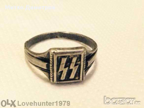 Германски сребърен пръстен на SS в Антикварни и старинни предмети в гр.  Варна - ID10429043 — Bazar.bg