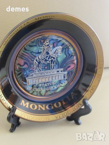  Декоративна чиния от Монголия, снимка 2 - Колекции - 24530127