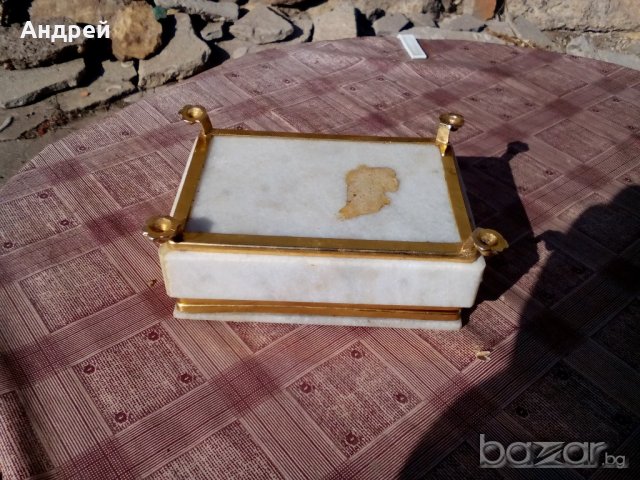 Мраморна кутия, снимка 6 - Антикварни и старинни предмети - 19442802