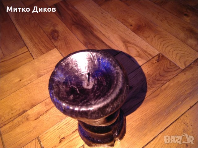Свещник дървен ръчна изработка, снимка 4 - Декорация за дома - 24776642