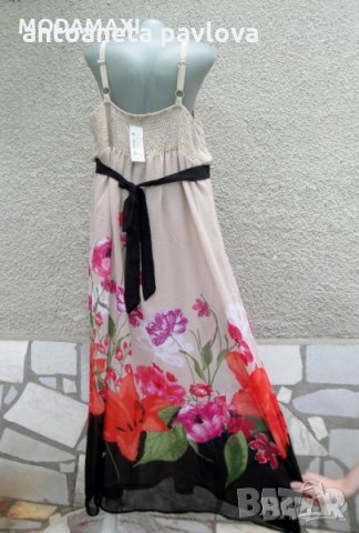 рокля макси на цветя, снимка 3 - Рокли - 24004997