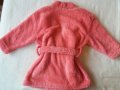 Плюшен детски халат в розово размер 104/110, снимка 3