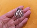 Сребърен масивен пръстен -сърце, снимка 6