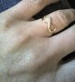 златен пръстен - БЕЗКРАЙНОСТ - 1.41 грама/размер №55, снимка 5