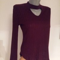 Дамска блуза  бордо, снимка 1 - Блузи с дълъг ръкав и пуловери - 23366403
