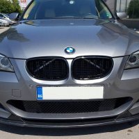 Двойни бъбреци за BMW E60 / Е61 (2005-2008) черни, снимка 4 - Аксесоари и консумативи - 19414931