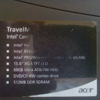Acer TravelMate 290 Intel® Centrino® за ремонт части, снимка 2 - Части за лаптопи - 23149431
